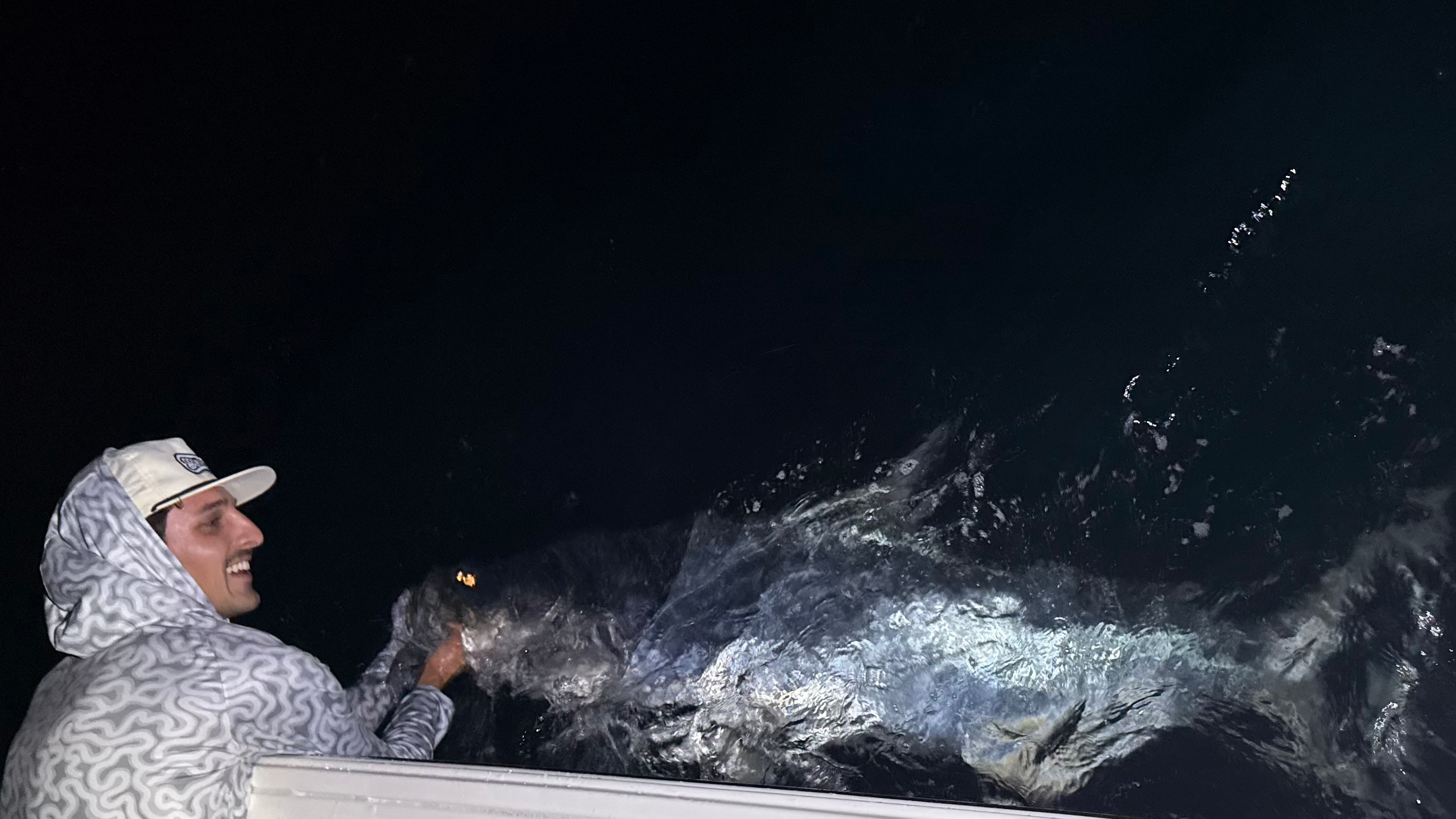 Night time tarpon fishing